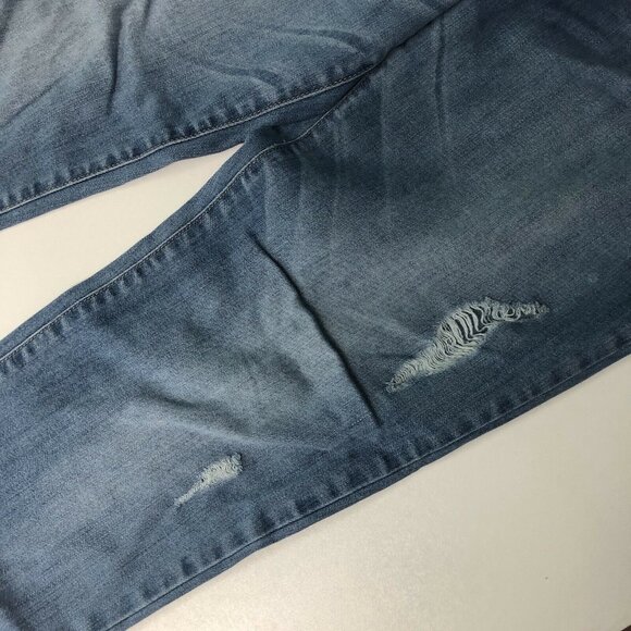 Flying Monkey 29 X 28 Platinum Distressed Ripped Skinny Jeans Medium Wash - Picture 5 of 10